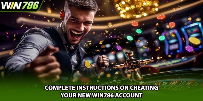 Complete instructions on creating your new Win786 account
