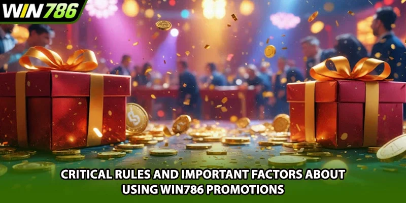 Critical Rules and Important Factors About Using Win786 promotions