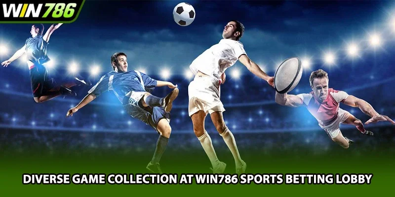 Diverse game collection at Win786 sports betting lobby
