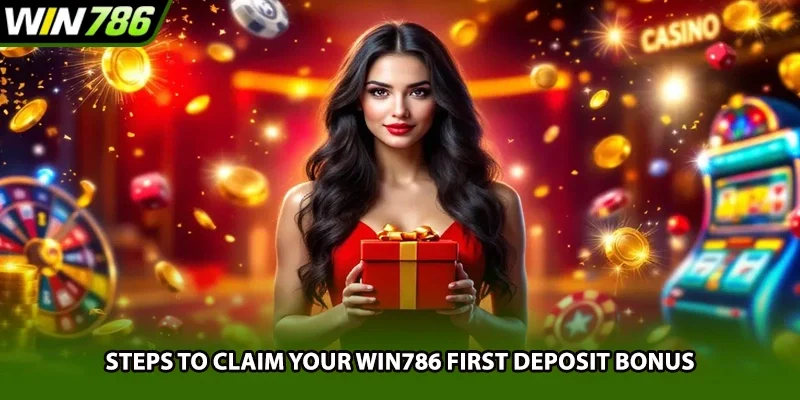 Steps to claim your Win786 first deposit bonus
