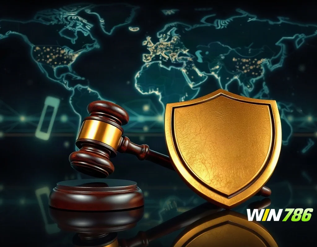 Gavel and shield representing verdict and reliability