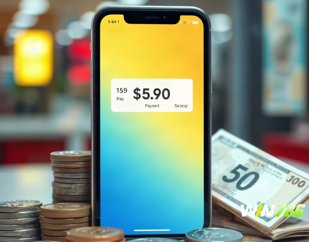 WIN786 deposit and withdrawal methods including mobile payments.
