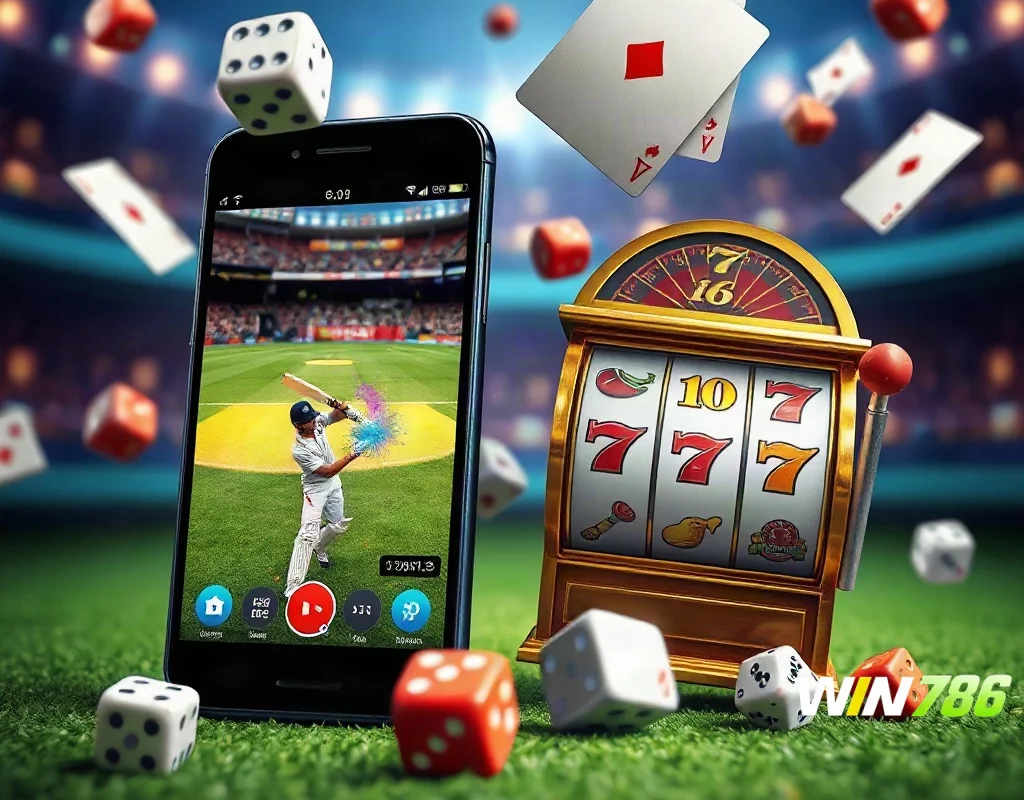 Sportsbook and casino games available on WIN786 for iPhone
