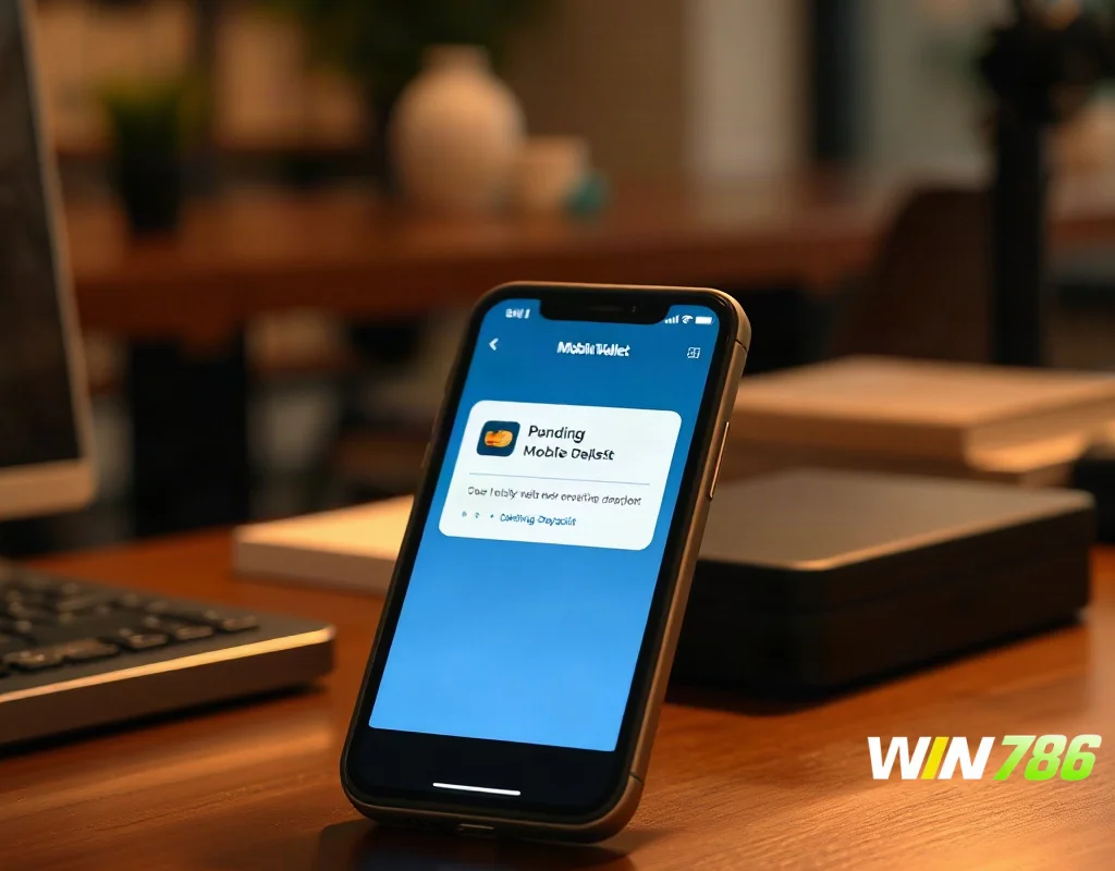 Smartphone showing a mobile wallet deposit screen, representing JazzCash deposit for online betting