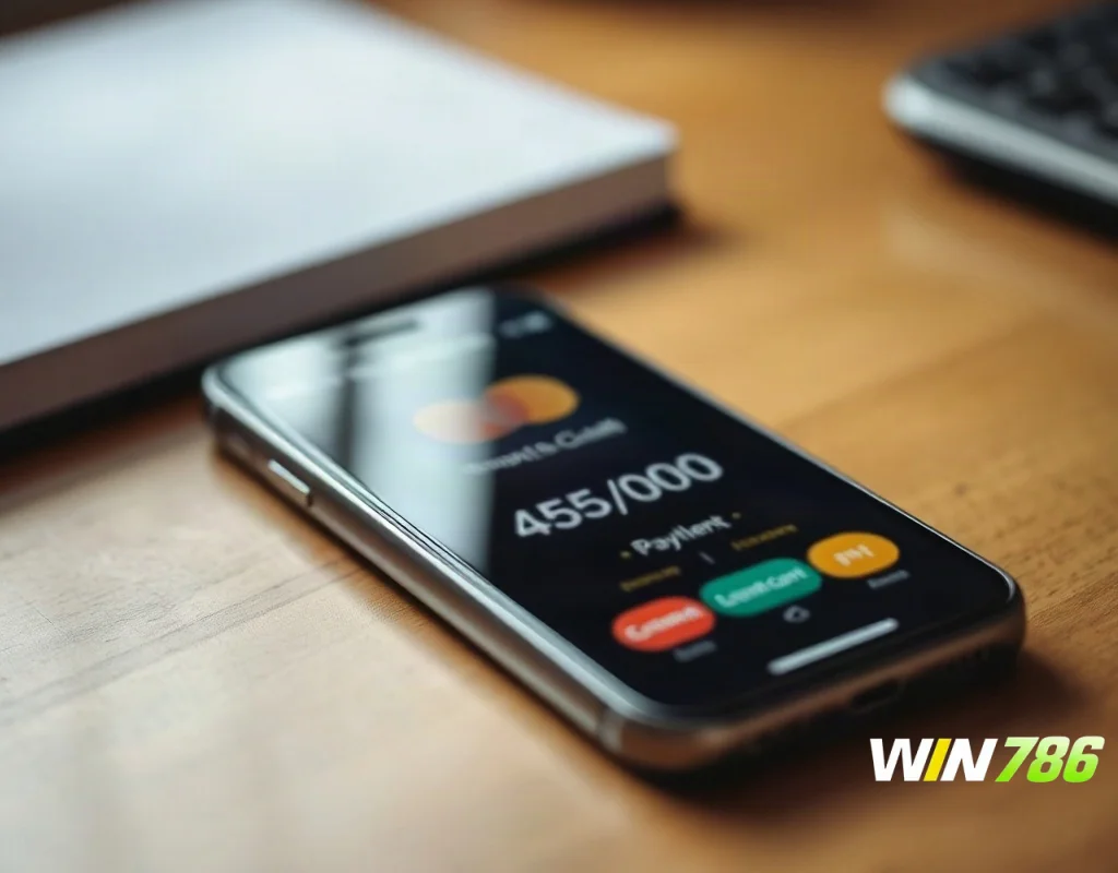 Smartphone showing a mobile wallet payment screen used for an online bookmaker withdrawal