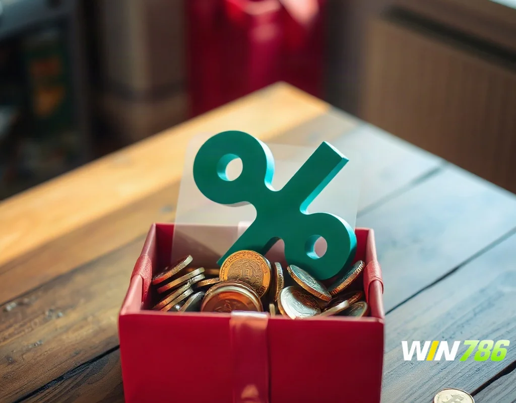 WIN786 bonus and wagering requirements illustration